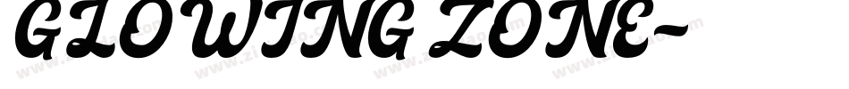 GLOWING ZONE字体转换